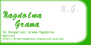 magdolna grama business card